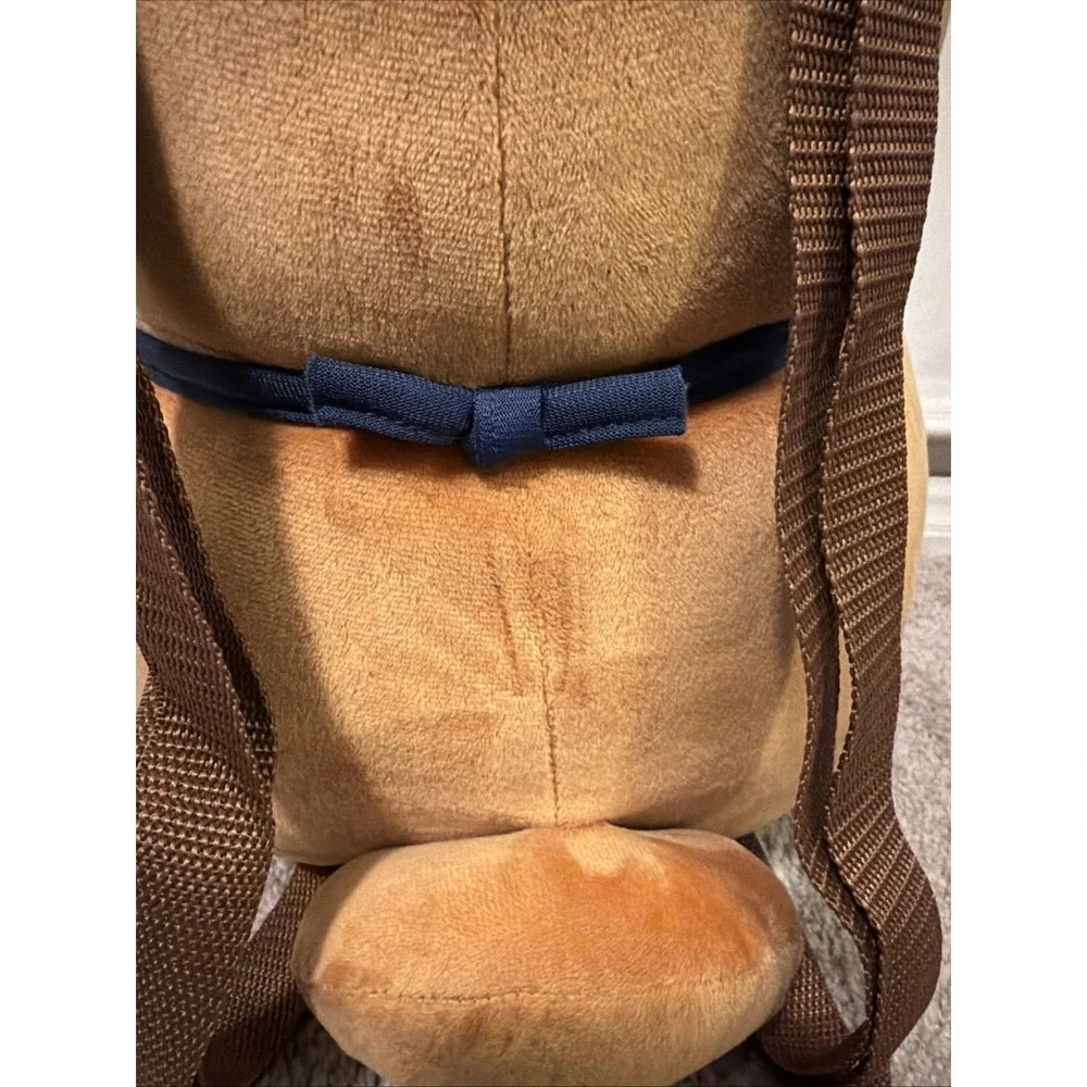 SKJ Shiba Inu Plush Backpack Tan White Dog Kawaii Mascot Bag 13in